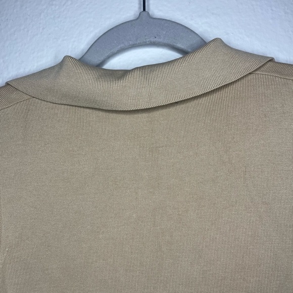 Valerie Stevens Silk Blend Sleeveless Polo Collar Knit Top – Size M - Picture 2 of 4